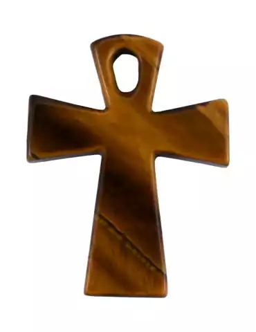 Ankh cross pendant tiger's...