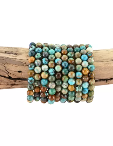 Bracelet turquoise Arizona perles AA