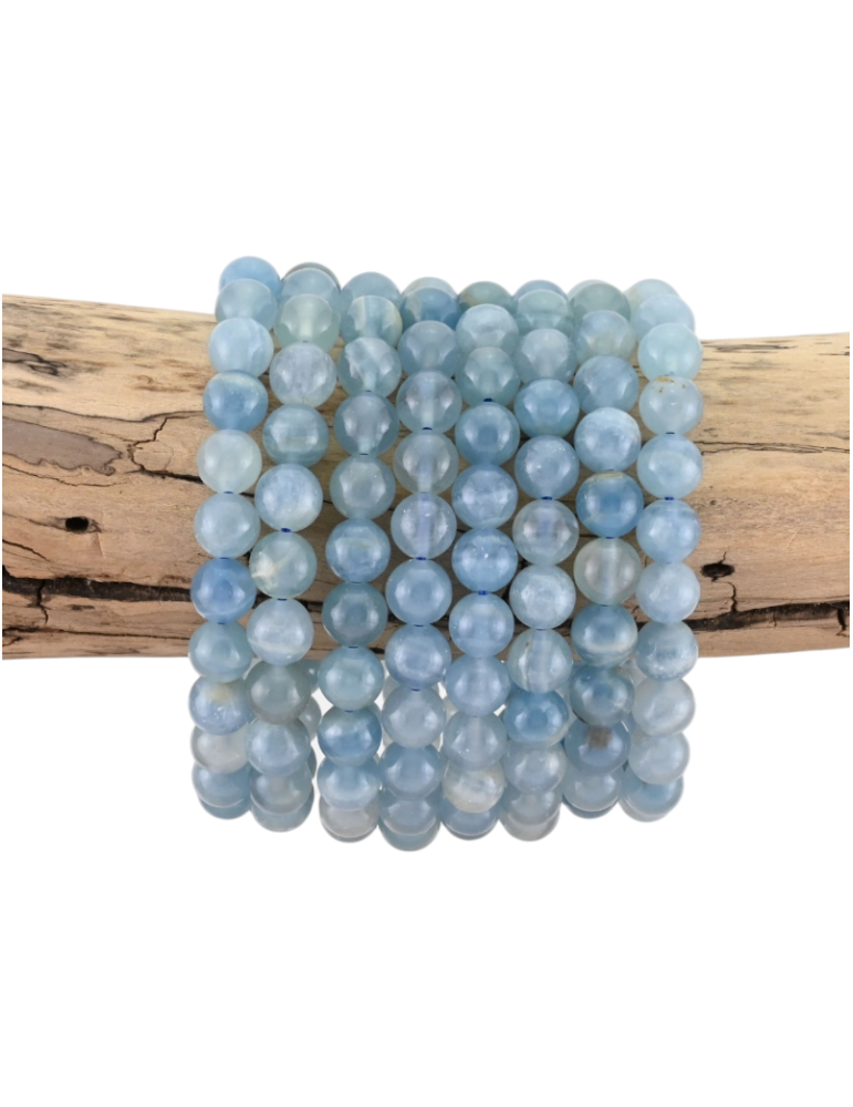 Bracciale di calcite blu perline AA