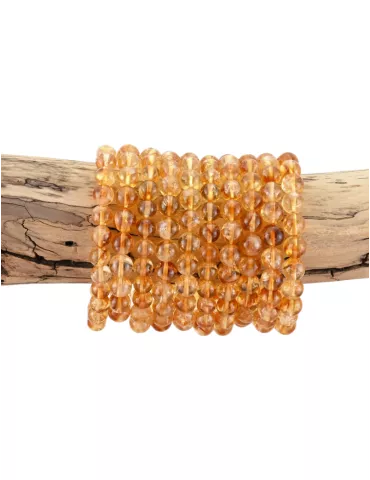 Bracelet citrine chauffée perles A