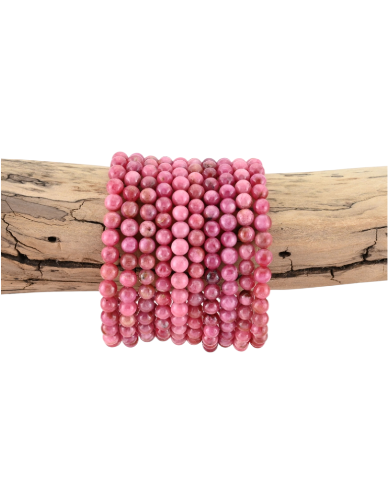 Bracciale rodonite USA perle AAA