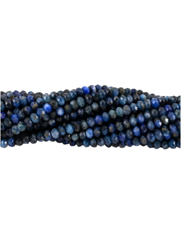 Cyanite faceted bead thread A