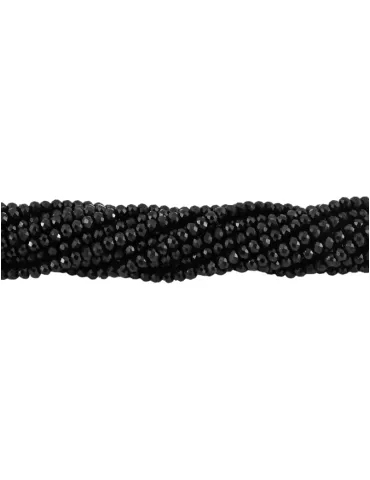 Black Spinel Faceted Bead...