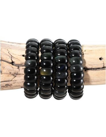 kopie van Armband obsidiaan hemelse oog gebogen M AA