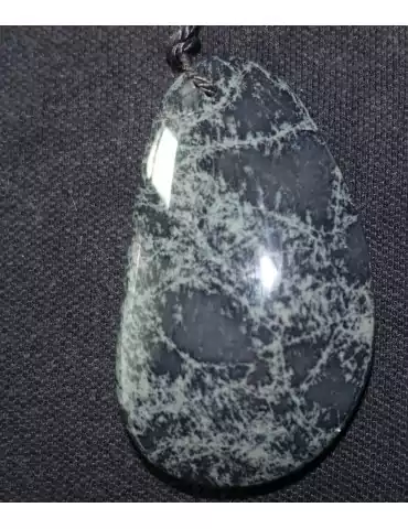 Spider Obsidian Cabochon Pendant A