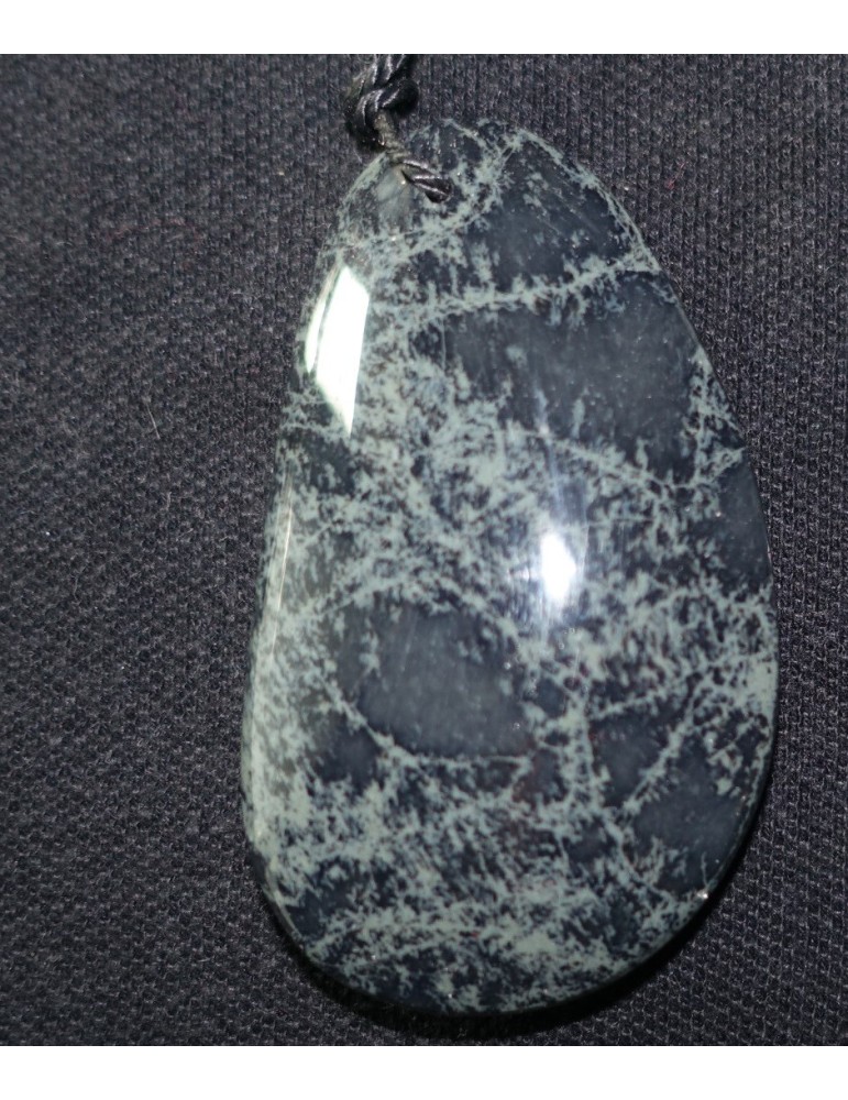 Anhänger Cabochon Obsidian Spider A