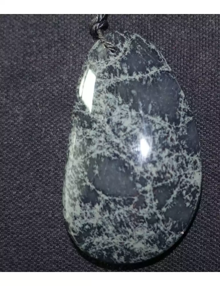 Colgante Cabujón de obsidiana Spider A