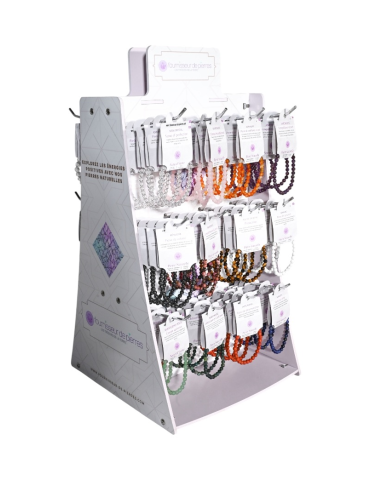 Rotating display stand for bracelets 6 and 8 mm - 96 pieces