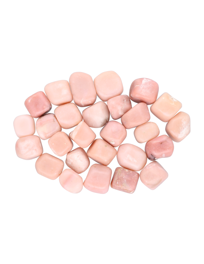 Rose opal tumbled stones