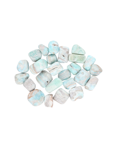 Aragonita azul piedras rodadas AA