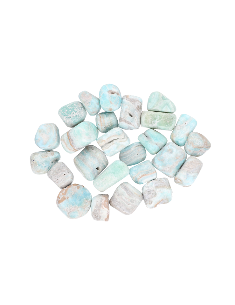 Aragonita azul piedras rodadas AA