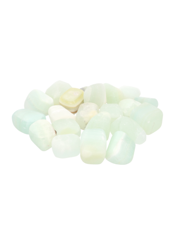 Calcite pistachio tumbled stones A