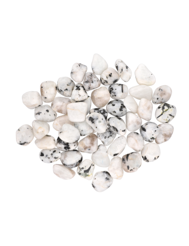 Pietre burattate di labradorite bianca A