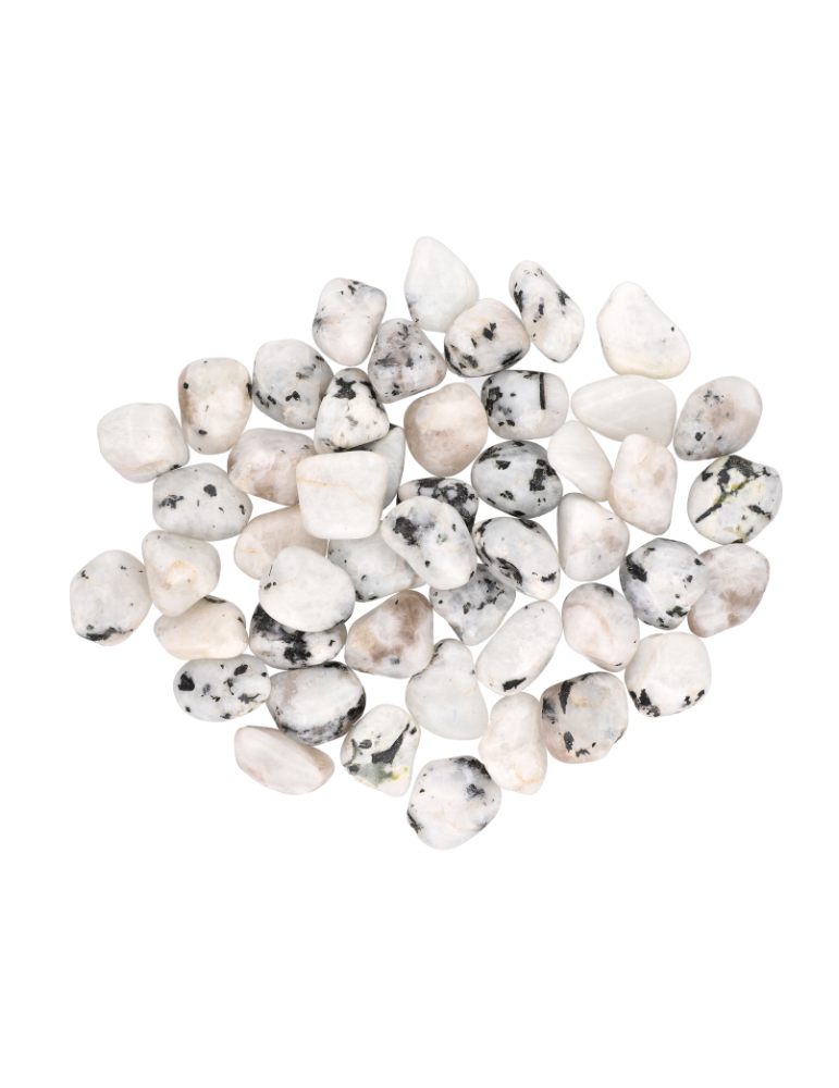 Pietre burattate di labradorite bianca A