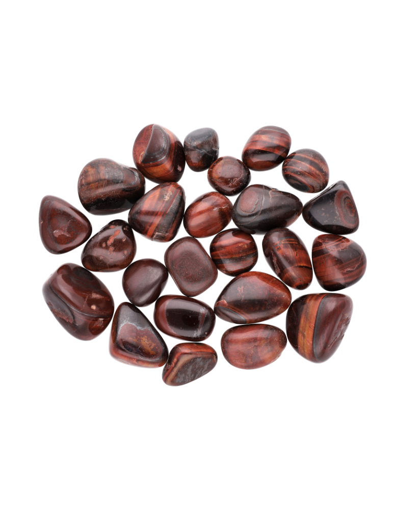 Tumbled bull's eye stones A