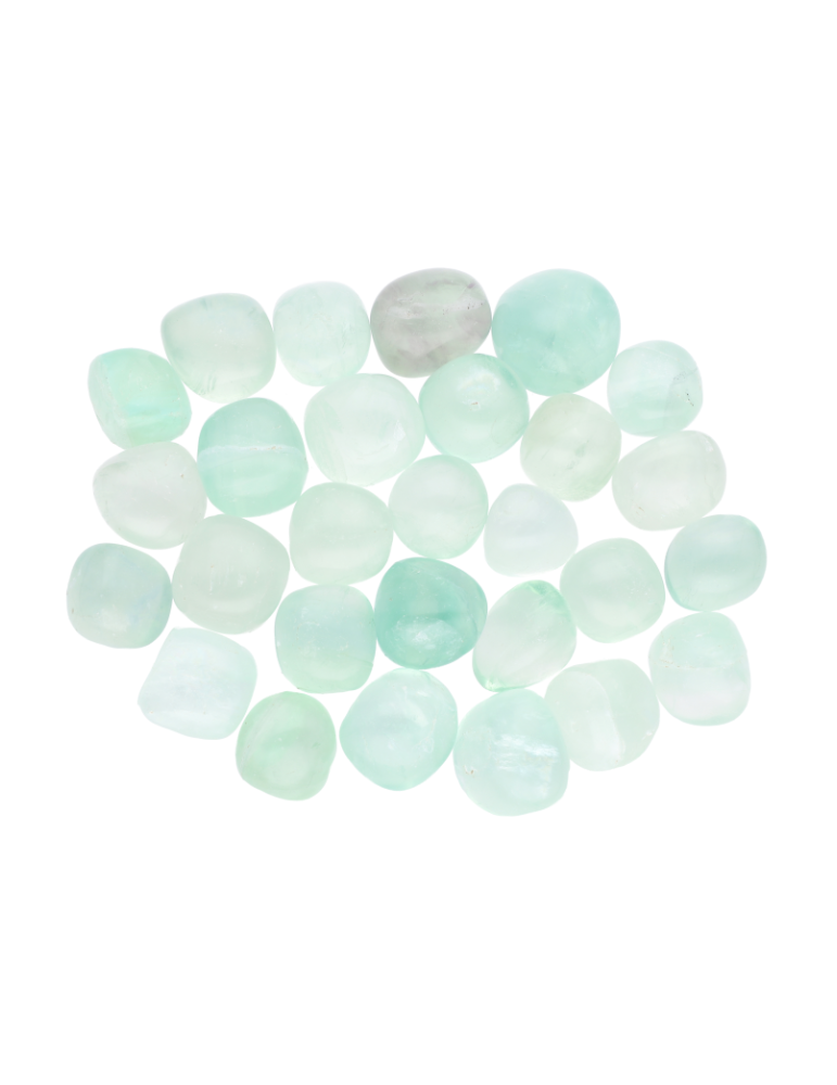 Fluorita verde pedras roladas A