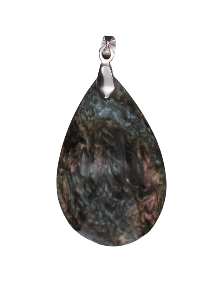 Obsidian Manta Huichol AA Anhänger