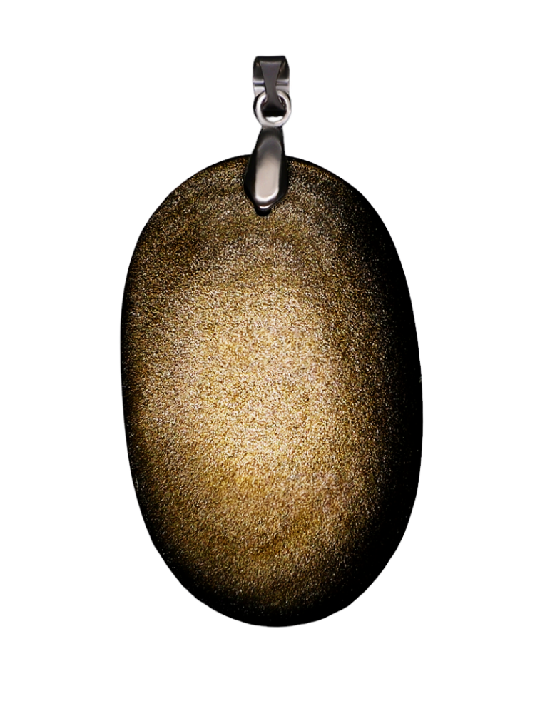 Ciondolo cabochon in ossidiana dorata AA