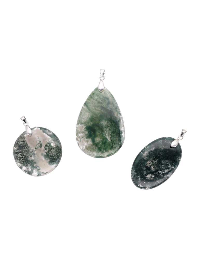 Pingente Ágata Musgo AA