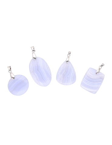 Colgante Calcedonia (Ágata Encaje Azul) AA