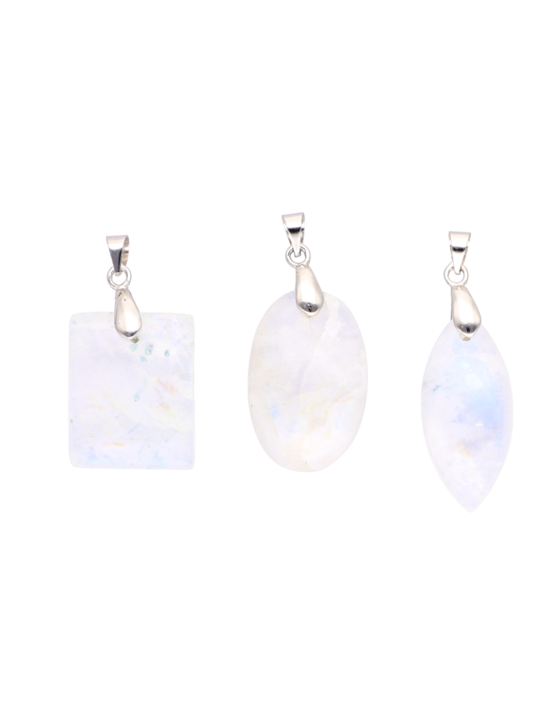 Witte Labradoriet Hanger A