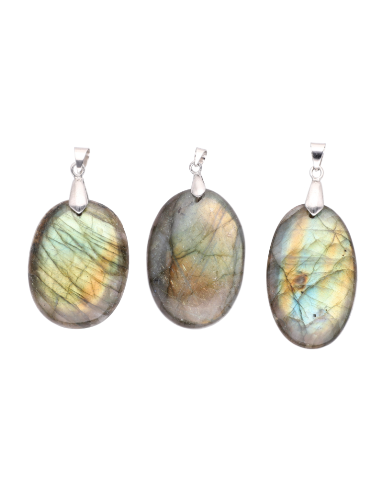 Multi-colored Labradorite Pendant A