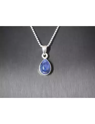 Pendentif Tanzanite serti en argent 925