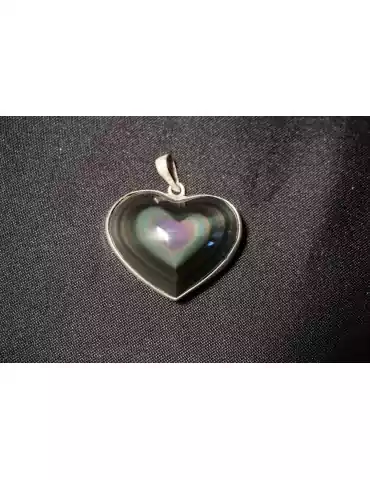 Pendentif oeil céleste coeur