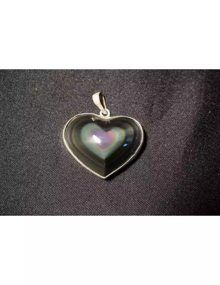 Celestial eye heart pendant