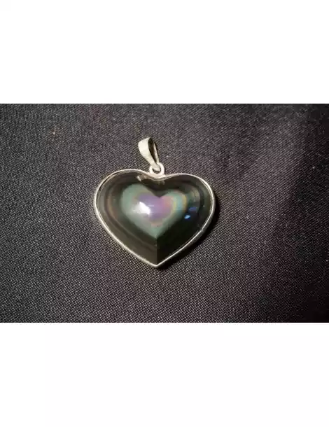 Pendentif oeil céleste coeur