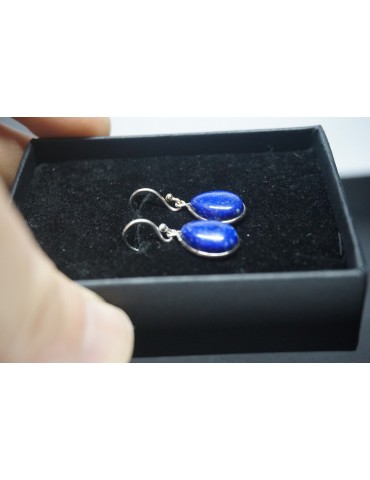 Boucles d'oreilles Lapis lazuli argent 925