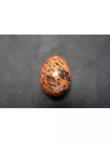 Mahogany obsidian egg