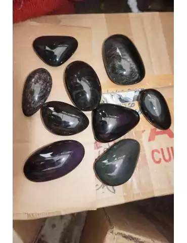 Lot 25 Small Celestial Eye Obsidian Pebble B