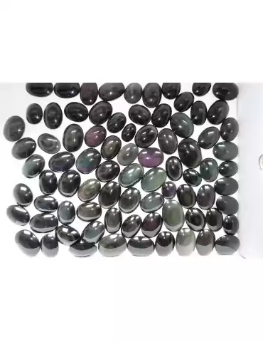 Lot 50 pierre roulée en obsidienne oeil céleste B