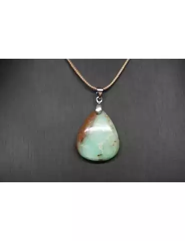 Bi-color Chrysoprase pendant A