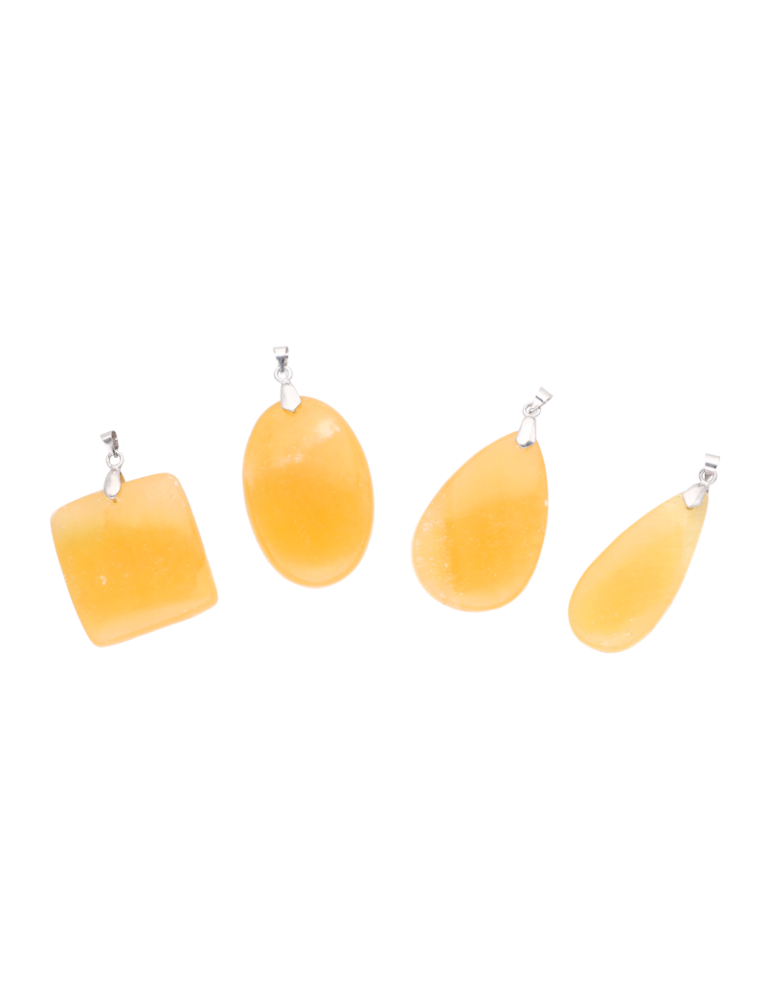 Pendentif calcite jaune A