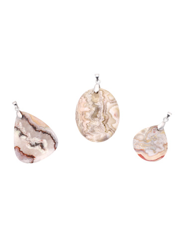 Crazy lace agate pendant AA