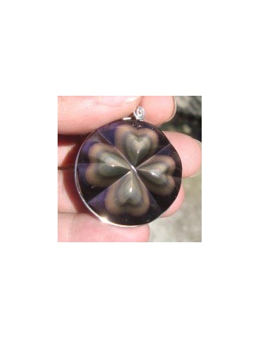 Celestial eye clover pendant