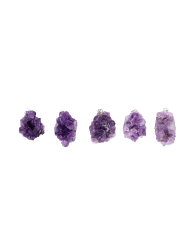 Amethyst druze pendant A