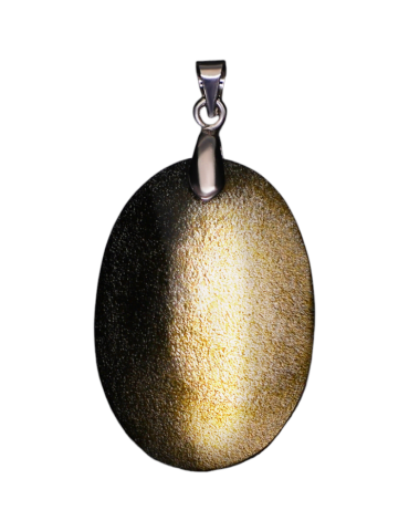 Golden Obsidian Pendant XL AA
