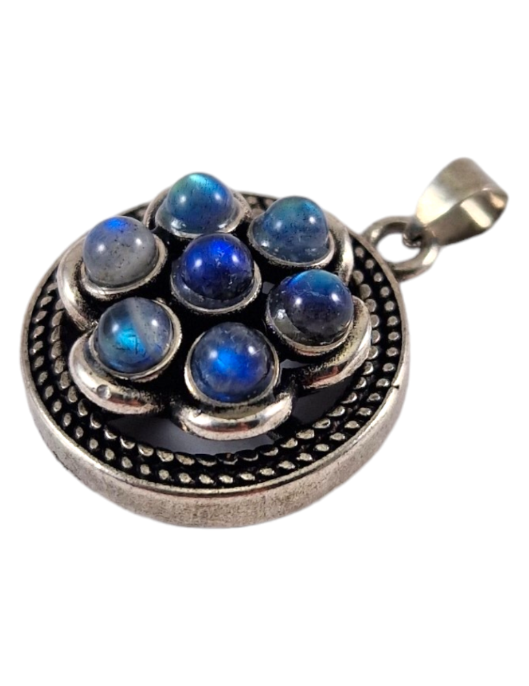 Labradorit-Rad-Anhänger