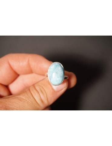 Anillo Ajustable Larimar en...