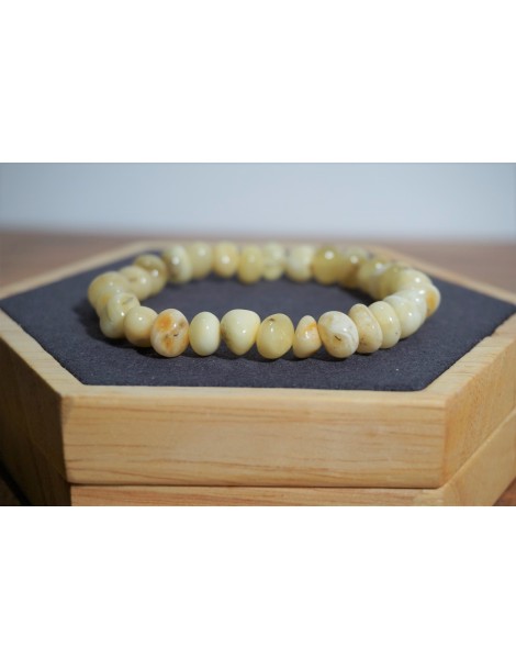 Pulseira adulto Âmbar Real Branco