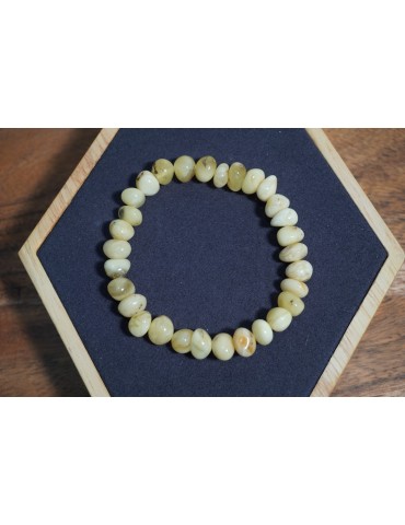 Pulseira adulto Âmbar Real Branco BRC-AM8