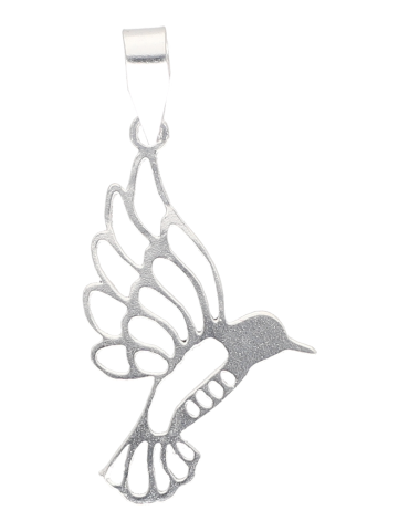 Pingente de colibri em prata 925