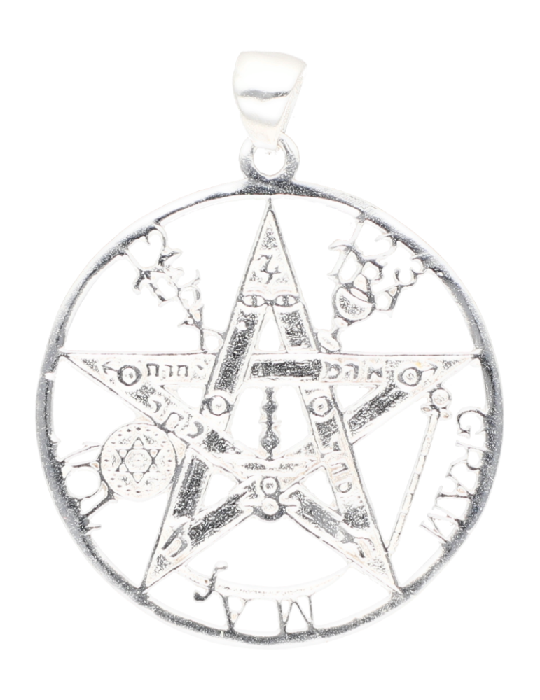 Colgante pentáculo plata 925