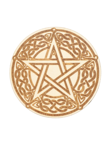 Disco di legno inciso...