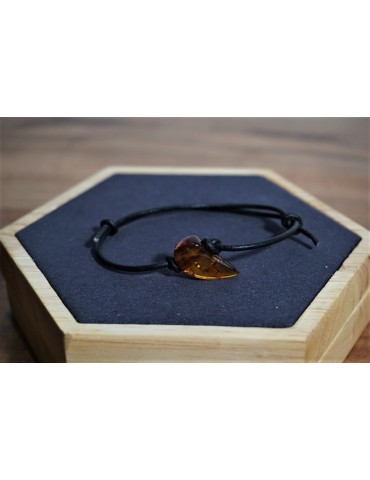 Bracciale adulto Ambra Miele Cognac