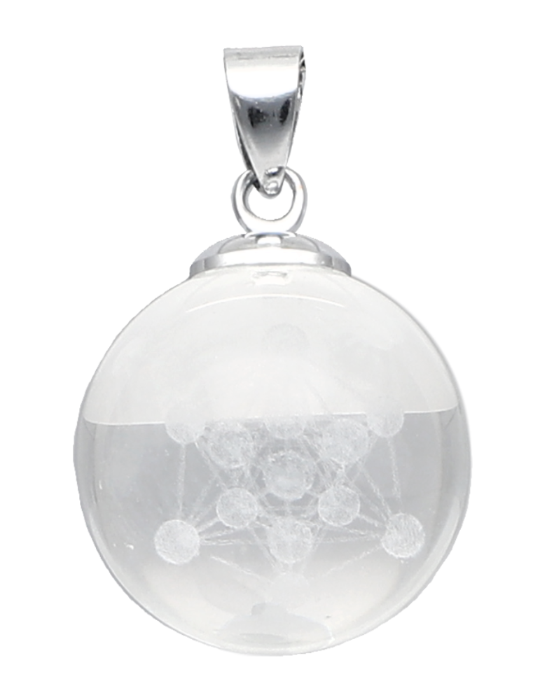 Pendentif sphère gravé