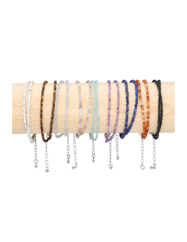 Brazalete facetado doble